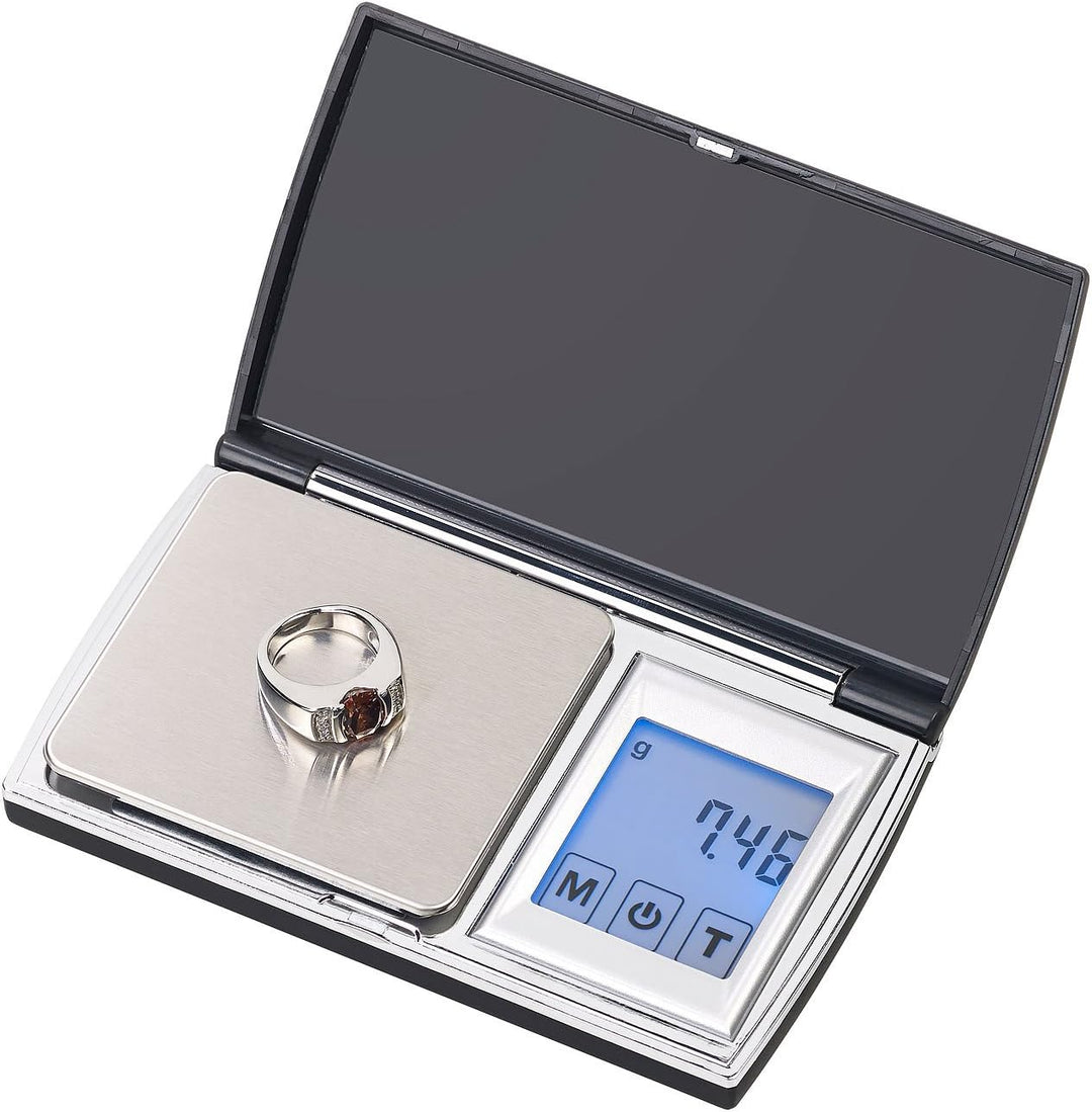 Rosenstein & Söhne Taschenwaage: Digitale Taschen-Feinwaage, Touch-Display, bis 300 g, auf 0,01 g ge