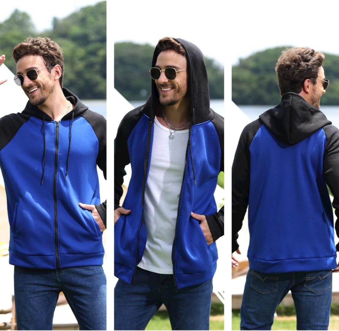 YawYews Sweatjacke Herren Zipper Hoodie Kapuzenjacke Herren Sweatjacke Mit Kapuze Sweatshirt Jacke R