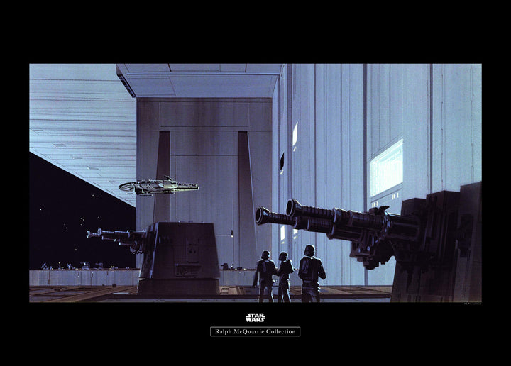 Komar Wandbild | Star Wars Classic RMQ Death Star Hangar | Kinderzimmer, Jugendzimmer, Dekoration, K