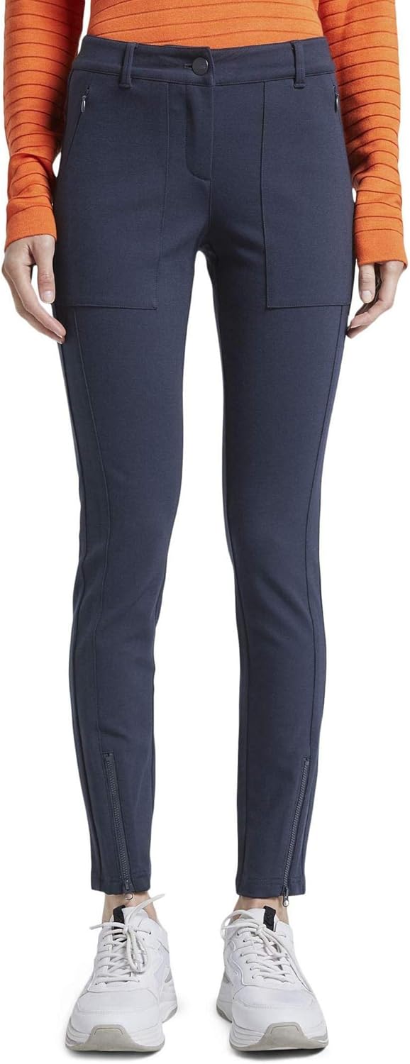TOM TAILOR Damen Hosen & Chino Schlichte Treggings Sky Captain Blue,36,10668,6000