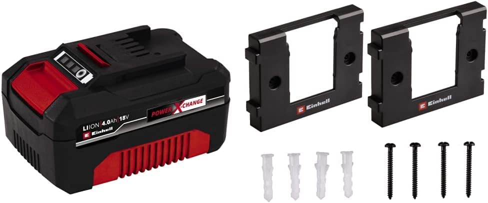 Original Einhell System Akku Power X-Change (Lithium Ionen Akku, 18 V, 4,0 Ah, proaktives Batteriema