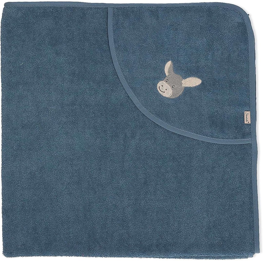 Sterntaler Baby Jungen Badetuch Baby GOTS Emmi - Badeponcho Baby, Kapuzenhandtuch, Badehandtuch Kind