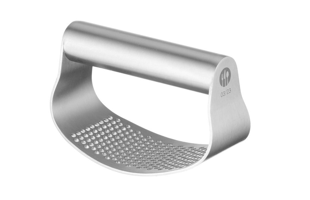HENDI Knoblauchpresse, Knoblauch Wiege, Knoblauchwippe, Ingwerpresse, Lochdurchmesser: ø3 mm, Spülma