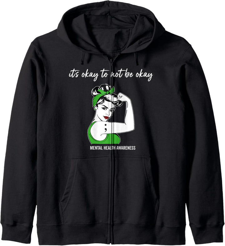 Depression Kleidung für Frauen & Mental Health Awareness Kapuzenjacke