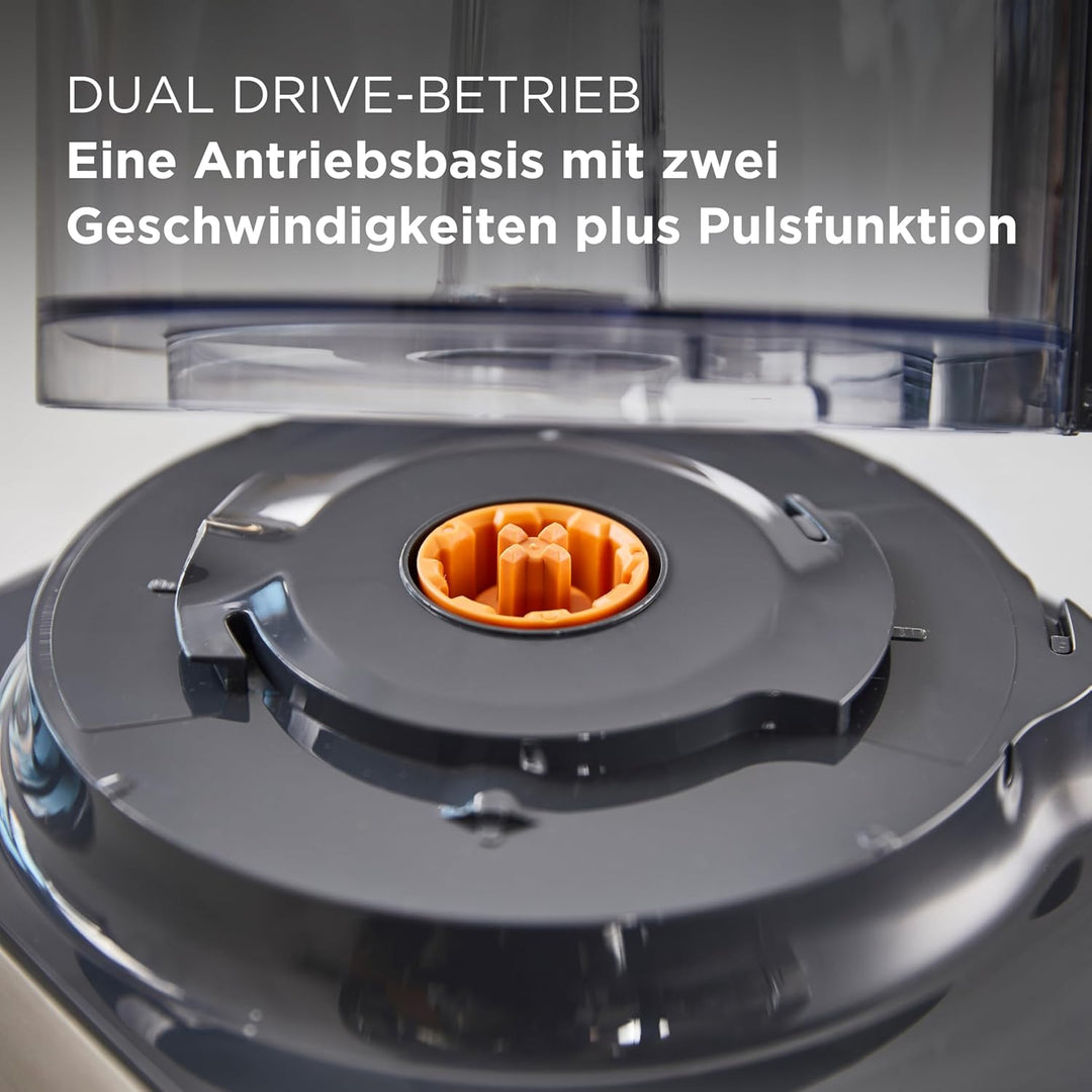 Kenwood Multipro Compact+ FDM313SS Kompakt-Küchenmaschine, 2,1 Liter, Integrierte Waage, Edelstahl M
