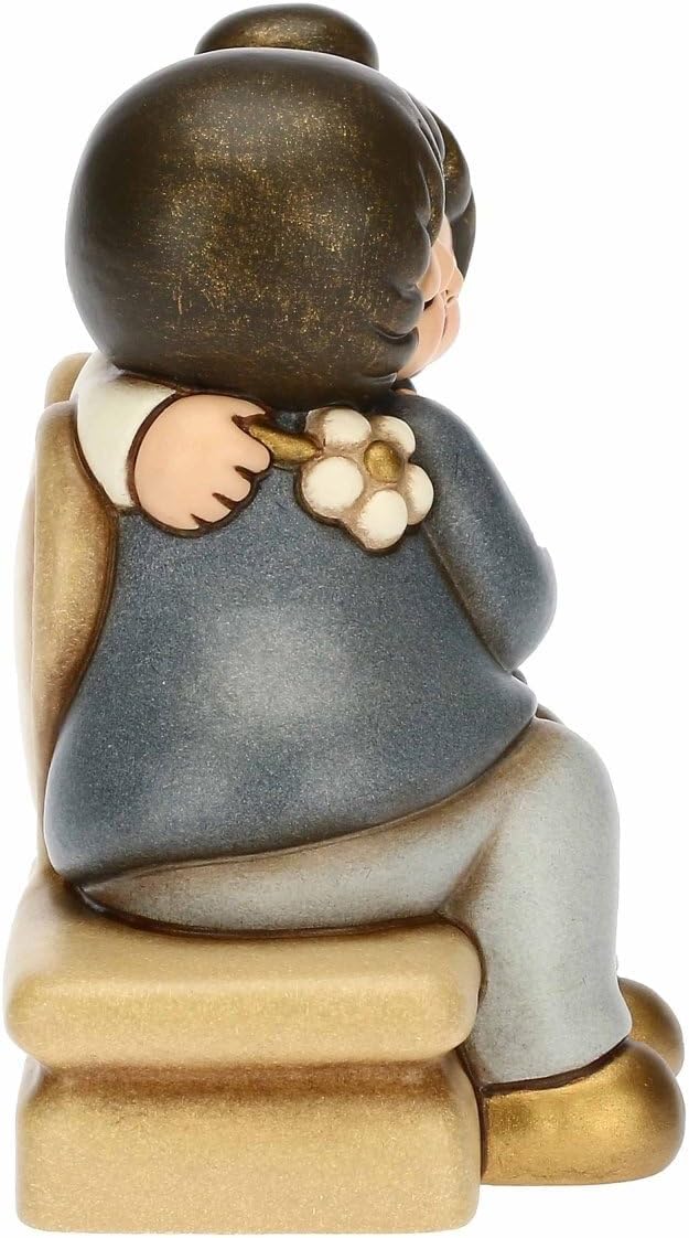 THUN, Gastgeschenk für Hochzeit mit Paar Bräutigam in Einer Umarmung, Keramik, handverziert, grosse