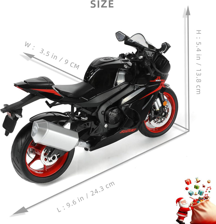 1:9 Motorrad Modell kompatibel für Suzuki GSX R1000R Legierung Diecast Motorrad Modell Spielzeug Min