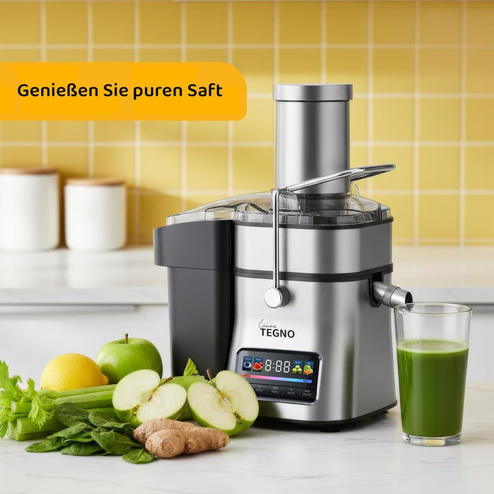 Super Juicer - Linea Tegno - Professioneller Edelstahl Entsafter - Entsafter für Obst und Gemüse - 1