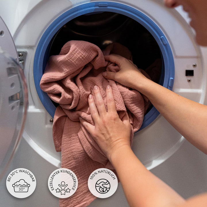 lilimaus Betthimmel Babybett [in 12 Farben] Himmel Babybett aus 100% Baumwolle Musselin - Betthimmel