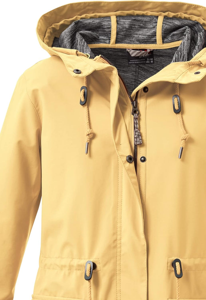 G.I.G.A. DX Damen Gs 99 Wmn Sftshll Prk Casual Softshell Parka mit Kapuze 36 gebranntes gelb, 36 geb