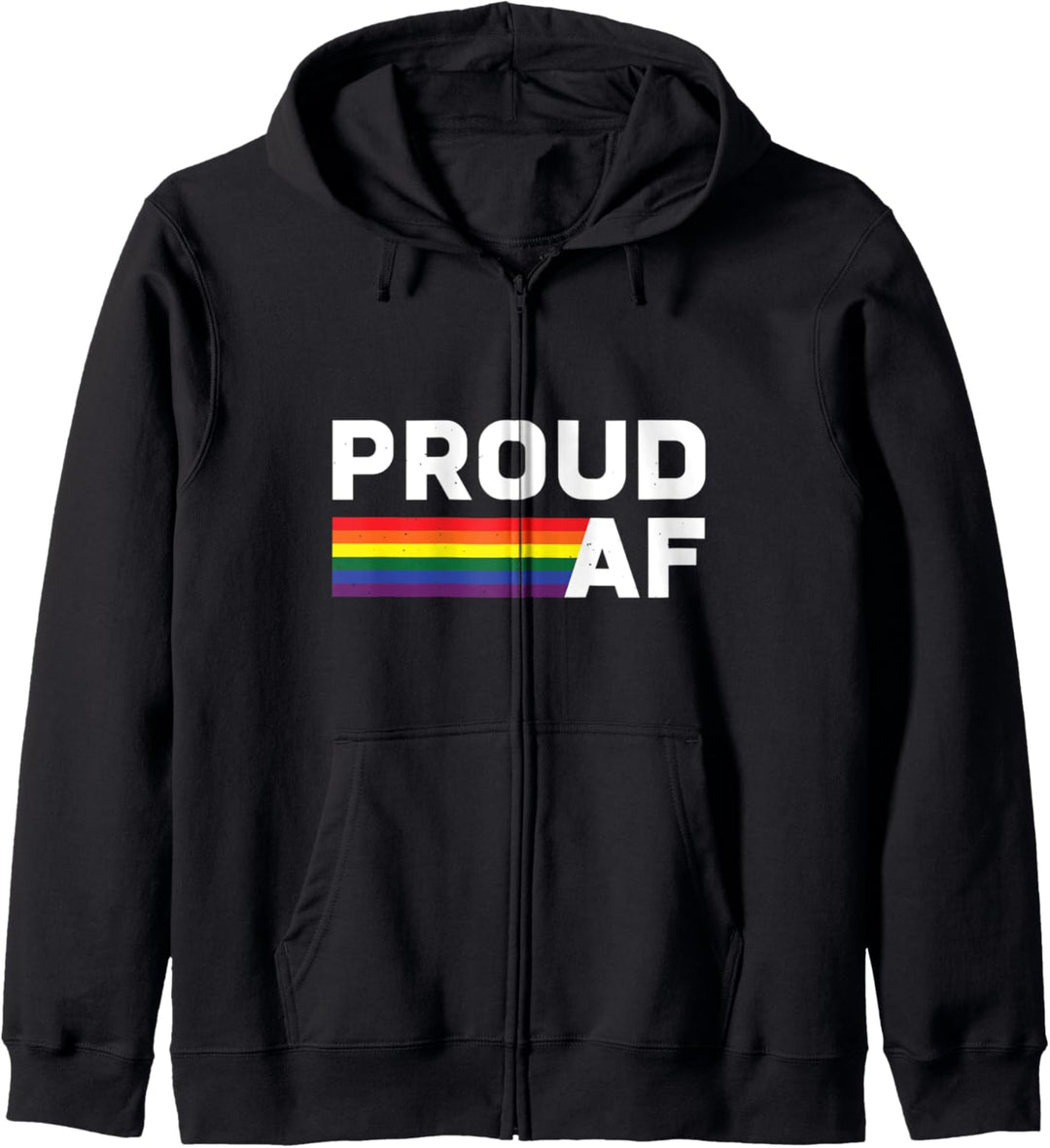 Stolz AF Lustige Homosexuell Stolz LGBT Regenbogen Subtile S Kapuzenjacke