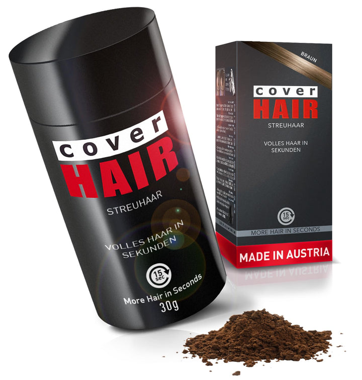 COVER HAIR - Premium Streuhaar 30g | Schütthaar zur Haarverdichtung und Ansatzkaschierung | Authenti