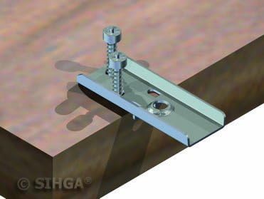 Dielenfix II DF SIHGAMID | Terrassenbefestigung | Holzterrasse | Terrassenschrauben | nicht sichtbar