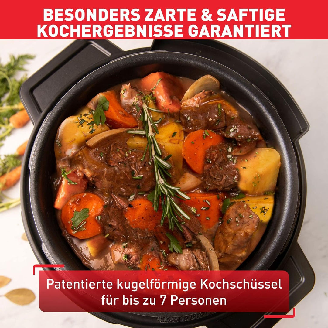 Tefal CY7788 Turbo Cuisine & Fry Multikocher | Schnellkochtopf & Heissluftfritteuse | 14 automatisch