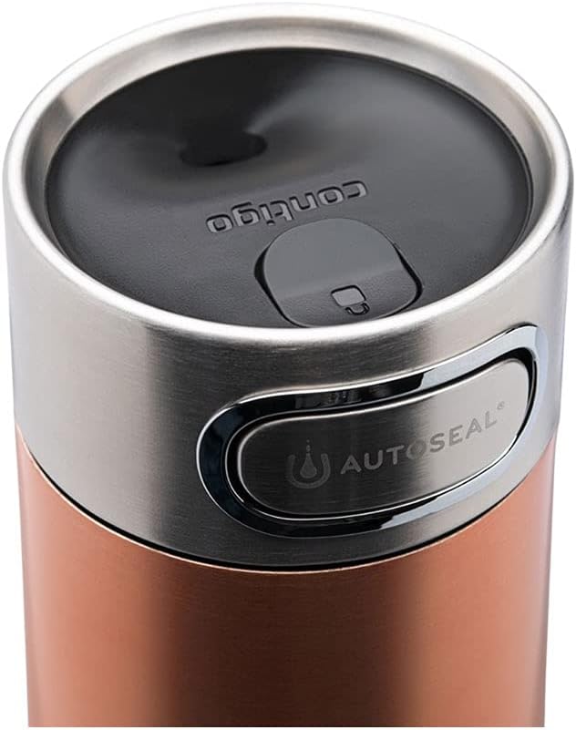 Contigo Luxe Autoseal Thermobecher, Edelstahl-Reisebecher, Isolierflasche, auslaufsicher, Kaffebeche