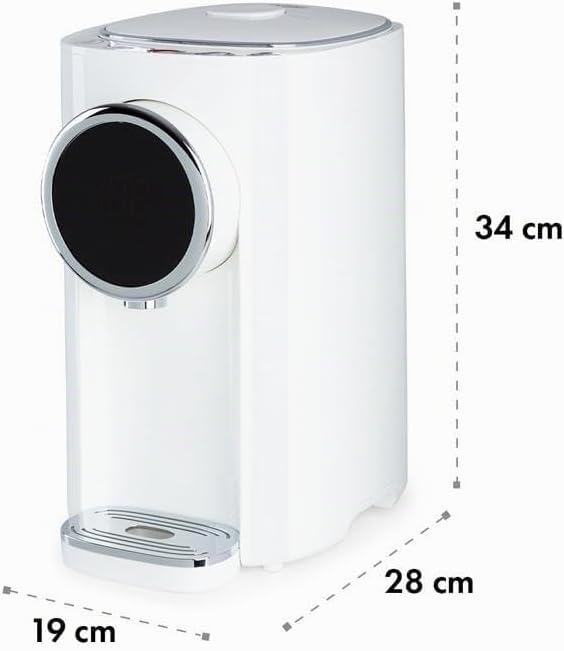 Klarstein Hot Spring Plus Heisswasserspender, Wassertank: 5 Liter, grosses LCD-Display, Temperaturen