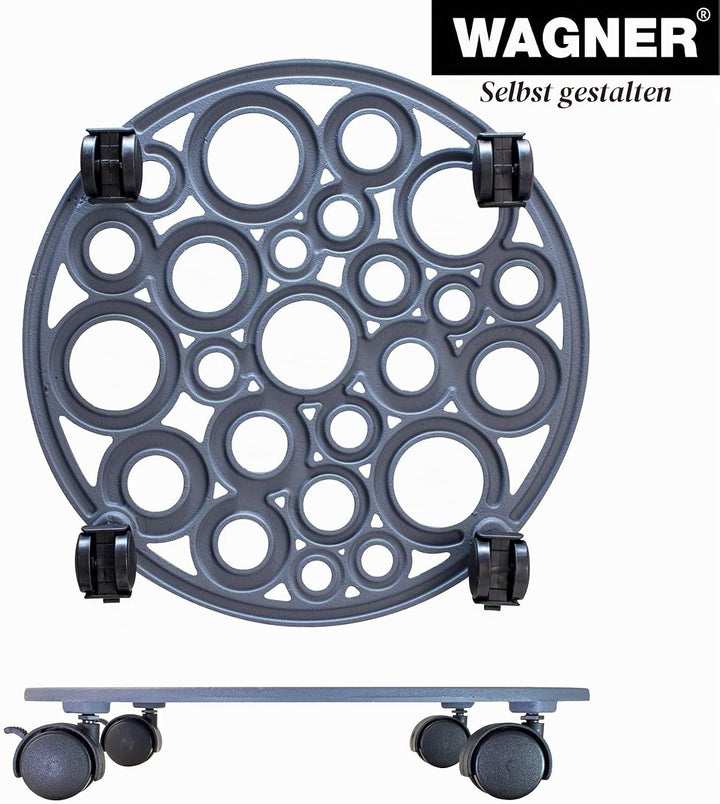 WAGNER, schieferGrau, (Ø) 38 x (H) 6,5 cm (Ø) 38 x (H) 6,5 cm Schiefergrau, (Ø) 38 x (H) 6,5 cm Schi