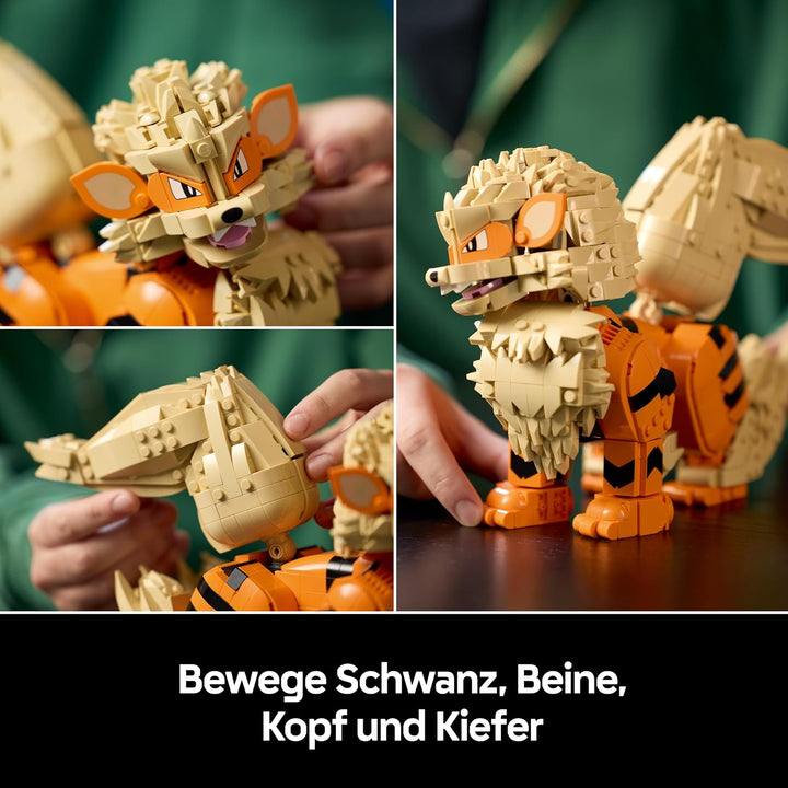 LEGO Pokémon Arkani Figur - Modellbausatz für Erwachsene - Bauspielzeug mit beweglichem Schwanz, Bei