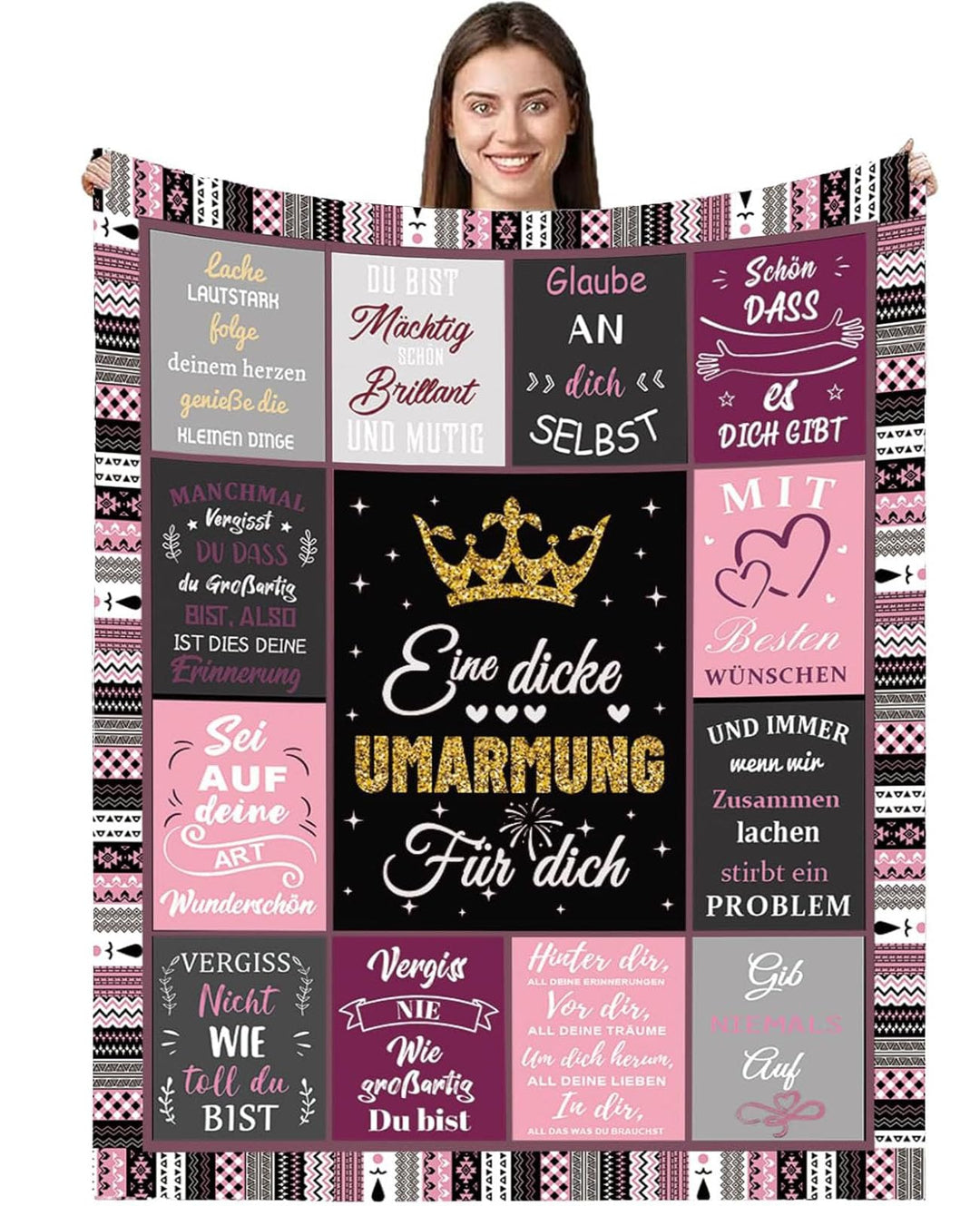Geschenke für Freundin,Umarmung Kuscheldecken Geschenkegeburtstag für Beste Freundin,Geschenke für F