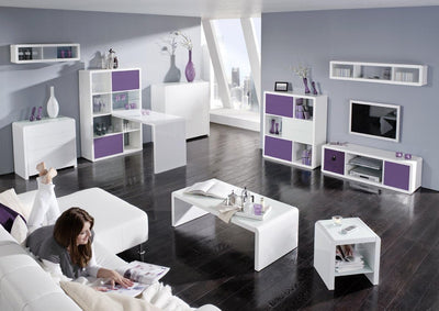 Phoenix Beistelltisch Holz Weiss, BxHxT in cm: 42,7x42,7x35