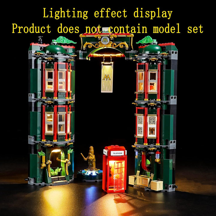GEAMENT LED Licht-Set Kompatibel mit Lego Harry Potter Zaubereiministerium (The Ministry of Magic) -