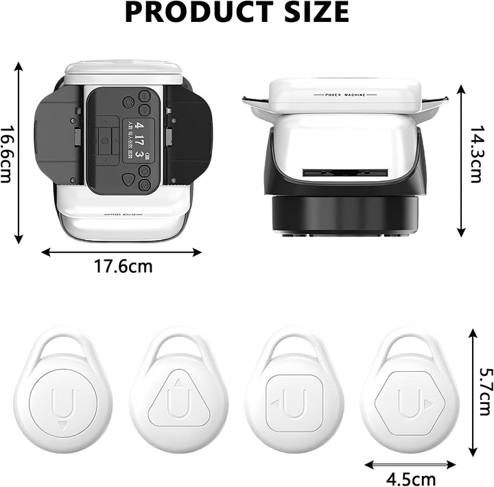 Automatische Kartenmischer und Kartensender 2 in 1, kartenmischmaschine, Mischmaschine Karten, Karte