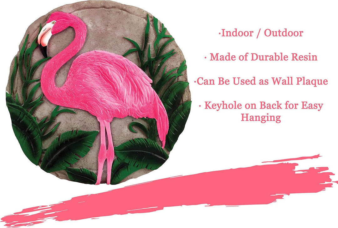Spoontiques - Gartendeko - Flamingo Trittstein - Dekostein für Garten, Flamingo