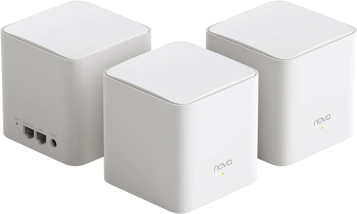 Tenda Nova MW5G (3er Pack) echtes Dual-Band Mesh WLAN (bis zu 300m², 6X Gigabit Ports, AC1200, Gigab