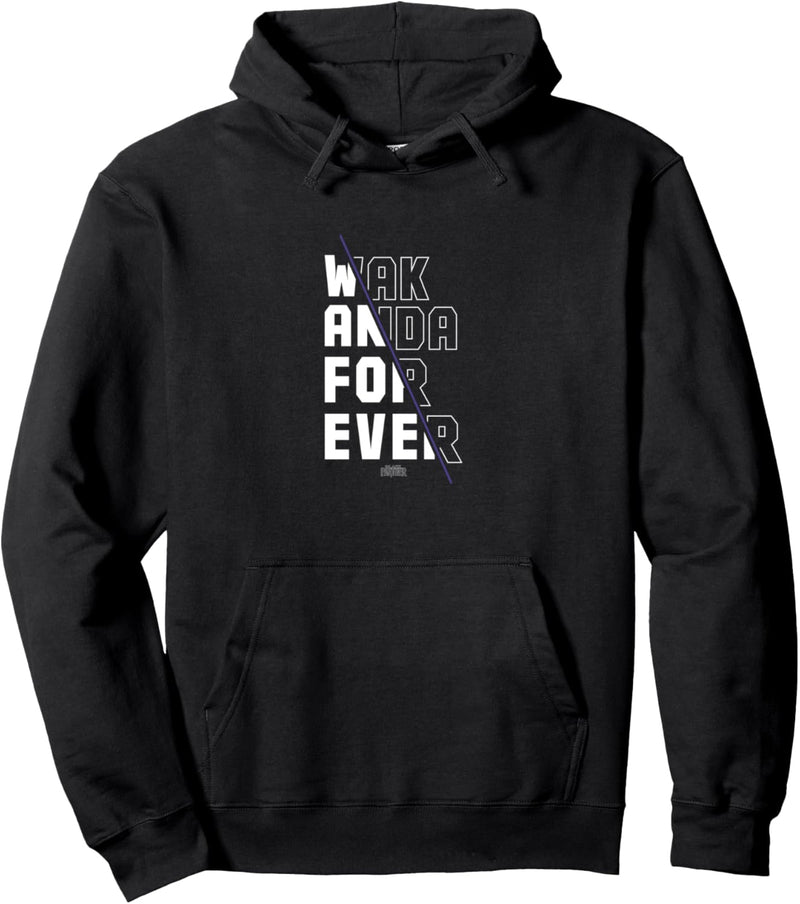 Marvel Black Panther Wakanda Forever Divided Pullover Hoodie