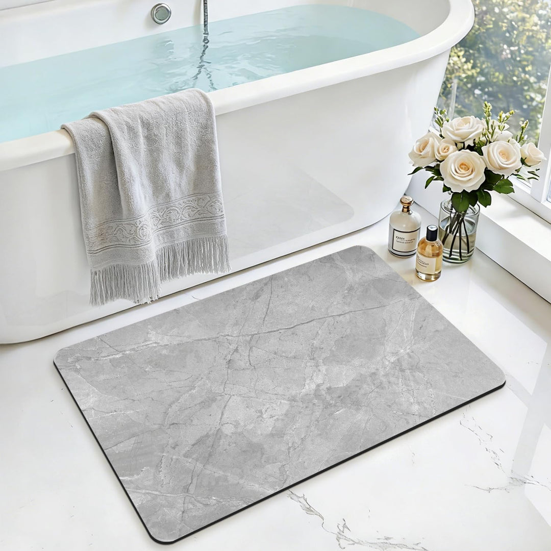 DEXI Badematte rutschfest 50 x 80 cm, Super Absorbierende Badezimmerteppich, schnelltrocknende Badvo
