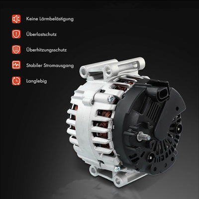 Frankberg Alternator Lichtmaschine Generator Kompatibel mit M.u.l.t.i.v.a.n V 2.0 TSI 2011-2015 T.r.