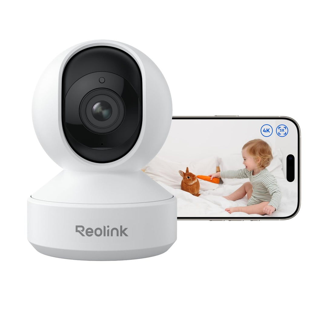 Reolink 4K PTZ WLAN Überwachungskamera Innen, 2,4/5 GHz Wi-Fi 6, Babyphone mit Kamera, 3X Optischer