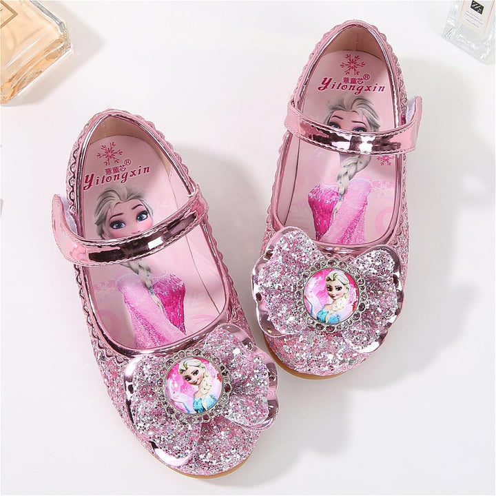 FStory&Winyee Mädchen Prinzessin Schuhe Kinder ELSA Sandalen Partei Glitzer Kristall Schuhe Mädchen