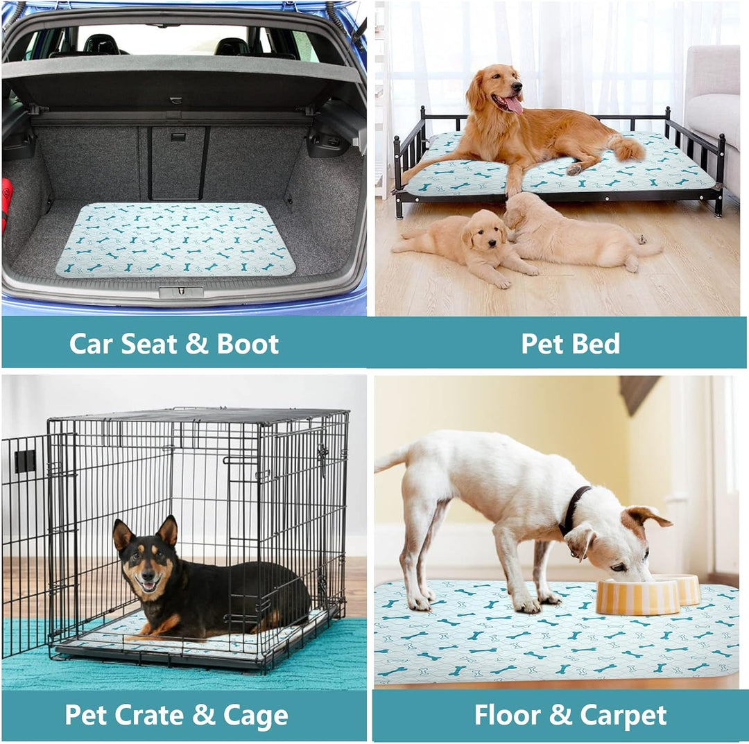 Geyecete Waschbare Welpenunterlagen(2 Stück), Saugfähig Puppy Pads hundeunterlagen, Hygieneunterlage