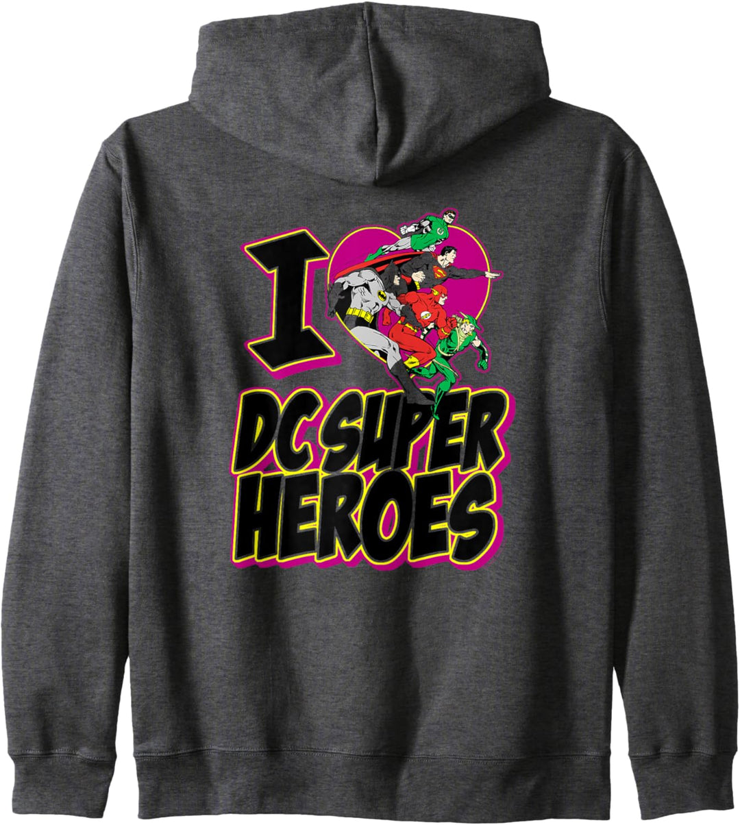 Justice League I Heart Super Heroes Kapuzenjacke