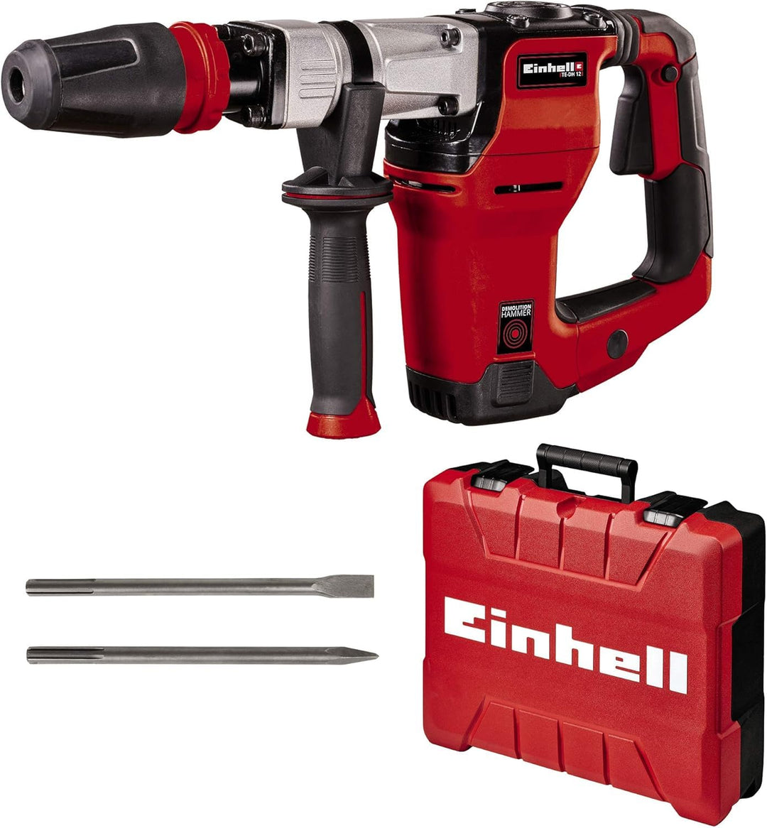 Einhell Abbruchhammer TE-DH 12 (1.050 W, Schlagzahl 4.100 U/min, 12 Joule Schlagstärke, SDS-max-Werk