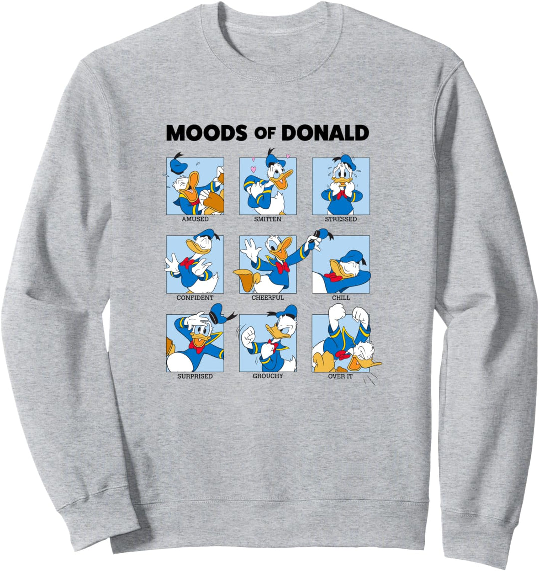 Disney Micky und seine Freunde Donald Duck Moods Box Up Sweatshirt