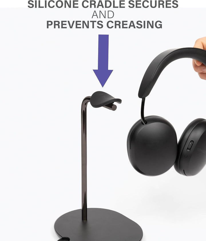 Sanus Kopfhörerständer für Sonos Ace Kopfhörer, Schwarz, Schwarz