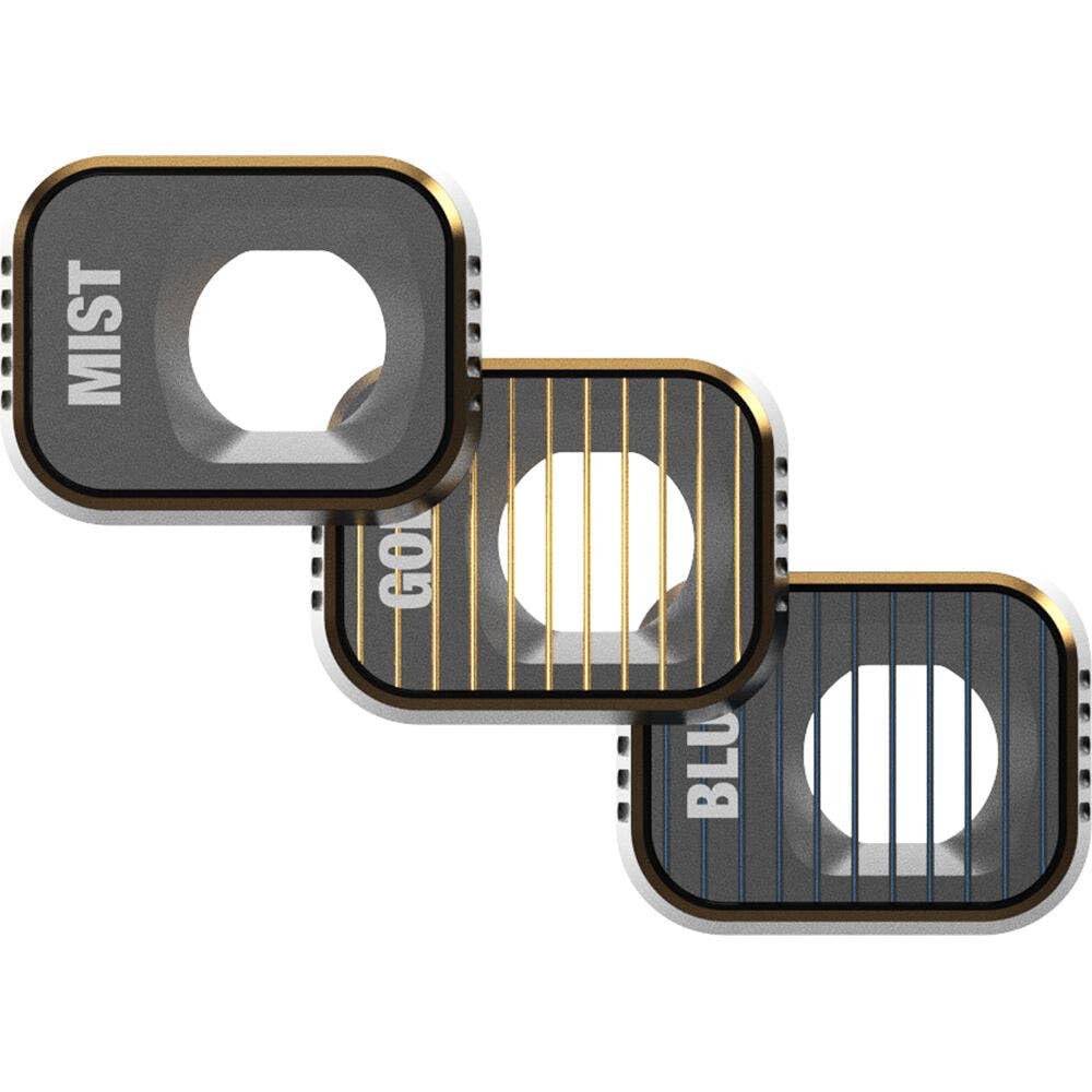 PolarPro - DJI Mini 3 Pro - Mist + GoldM + BlueM (3er-Pack) - Ultraleichtes Aluminium - Präzise kons