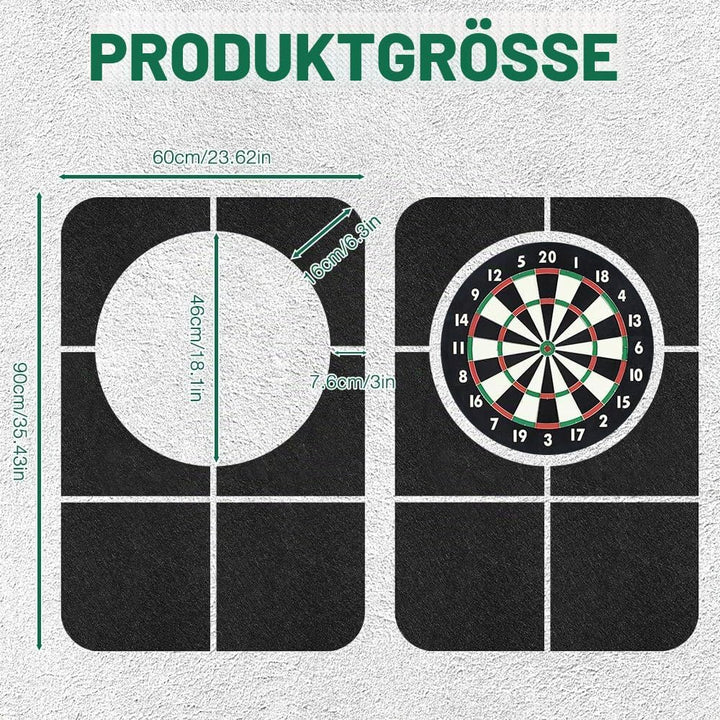 Dartboard Wandschutz, 60 * 90cm Dart Wandschutz, Dart Surround, Wandumrandung Für Dartboard, Dartsch