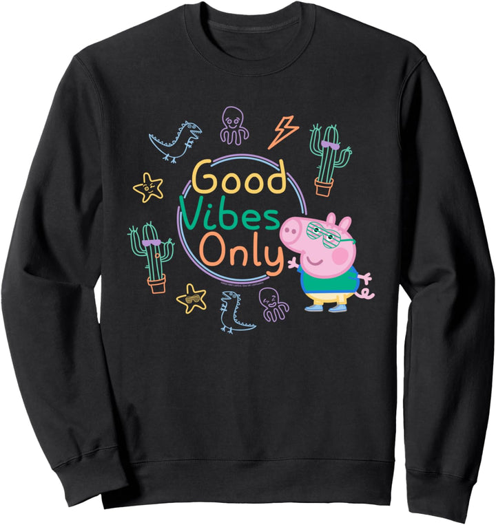 Peppa Wutz Good Vibes Only With George Pig Sweatshirt