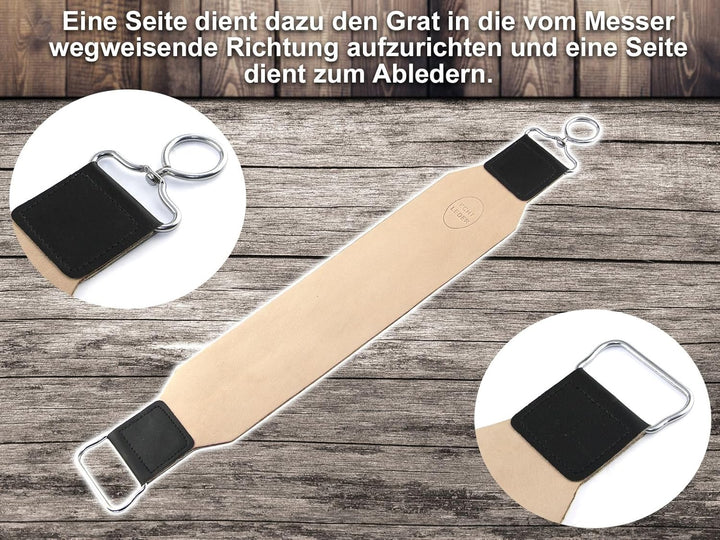 Solingen Paste Made in Germany im Rasiermesser Set | Rasier Set Zubehör | Extra breites Abziehleder