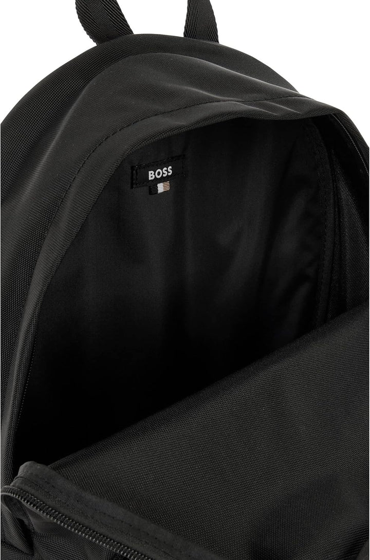 BOSS Herren Catch multi Backp Rucksack aus recyceltem Gewebe mit Reissverschluss und mehrfarbigem Lo