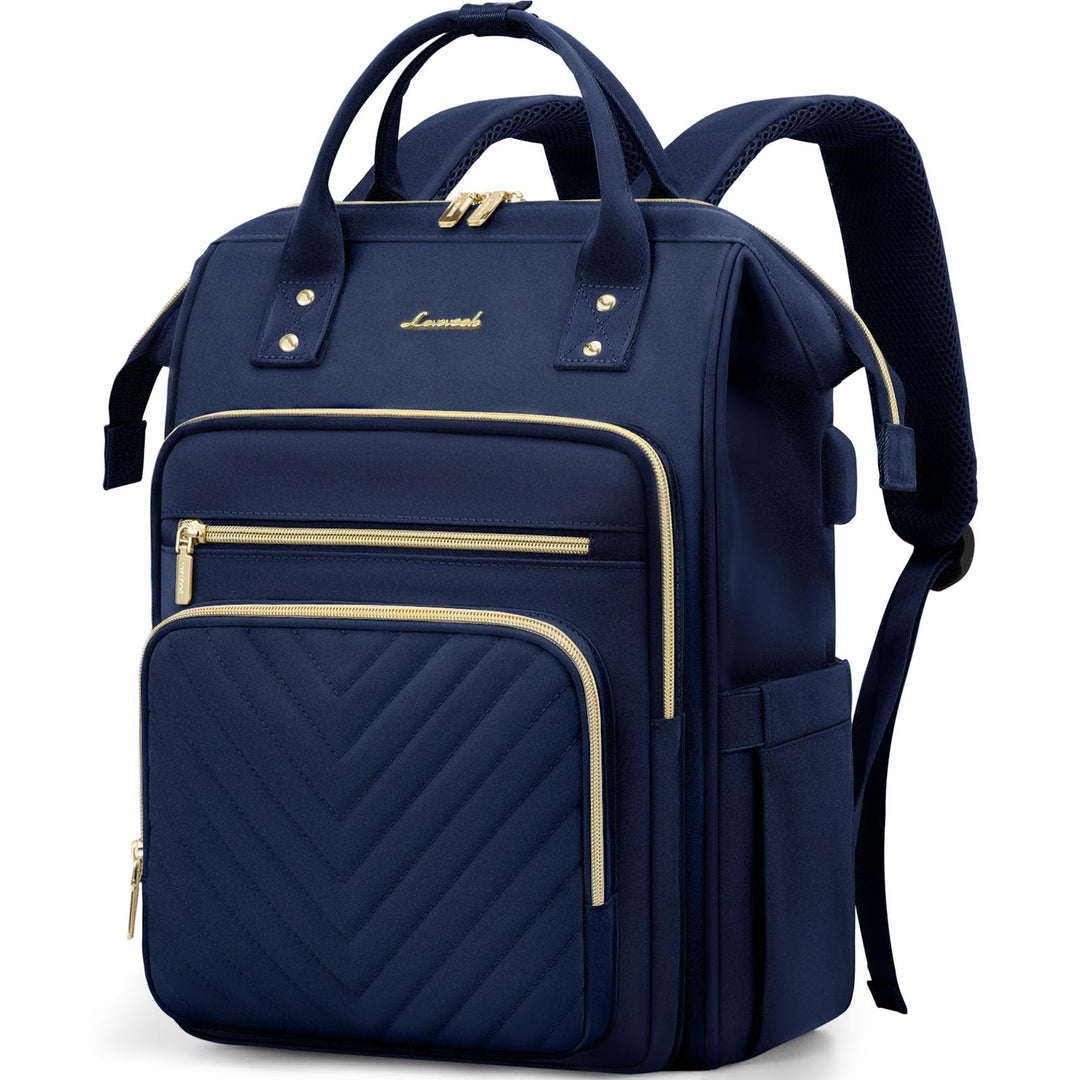 LOVEVOOK Rucksack Damen Gross, 17,3 Zoll Laptop Schulrucksack Mädchen Wasserdicht, Elegant Reiseruck