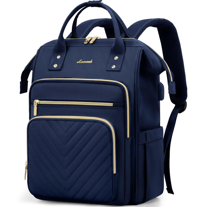 LOVEVOOK Rucksack Damen Gross, 17,3 Zoll Laptop Schulrucksack Mädchen Wasserdicht, Elegant Reiseruck