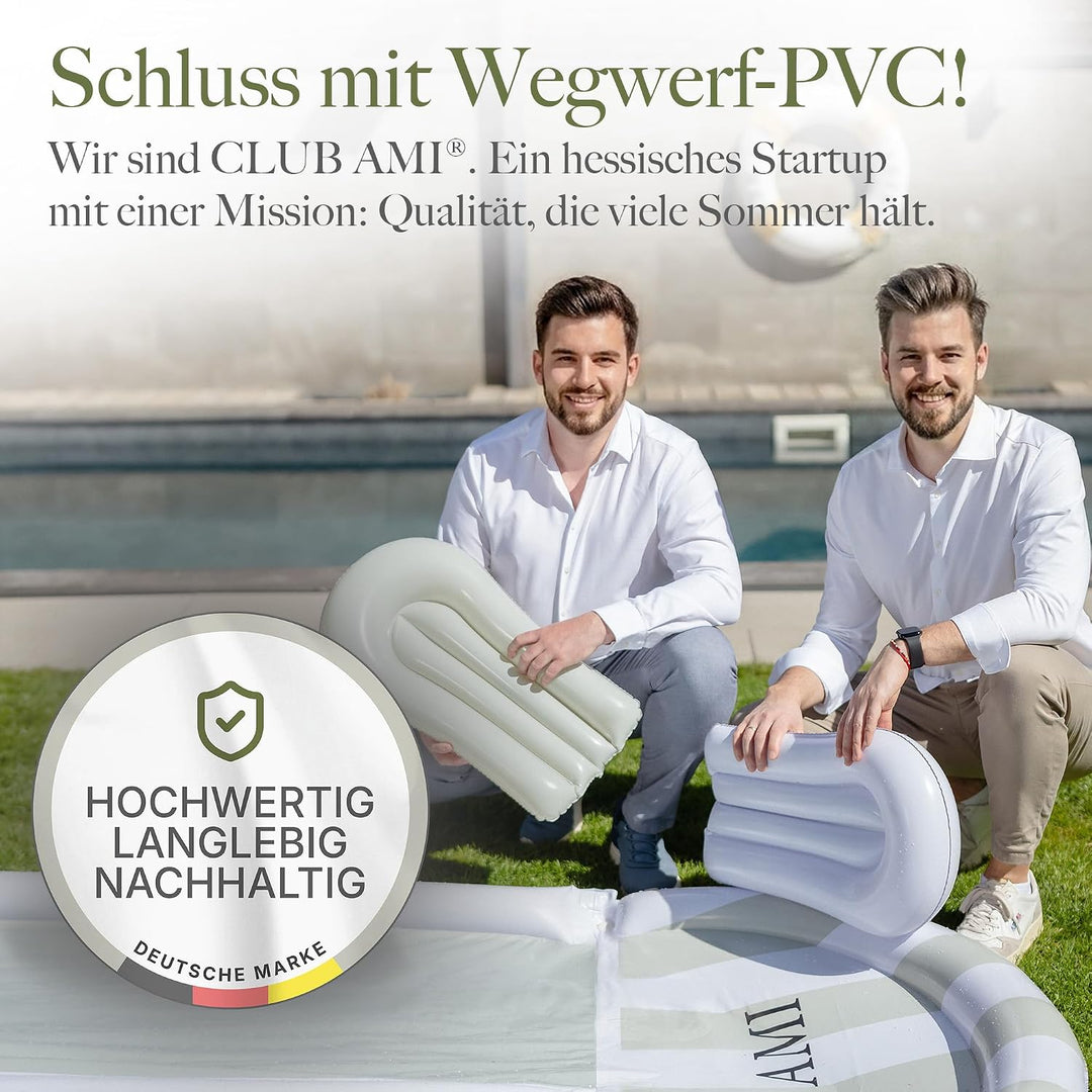 Wasserrutsche Garten für Kinder | reissfestes Premium-PVC-Material | inkl. 2 Bodyboards | Doppel-Bah