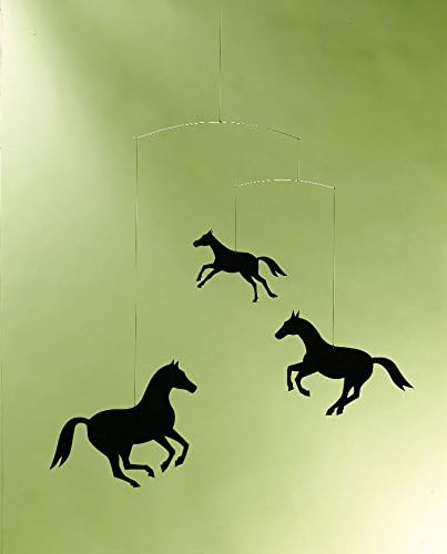 Flensted f118 Horses Mobile, Stahl, schwarz, 44x48cm