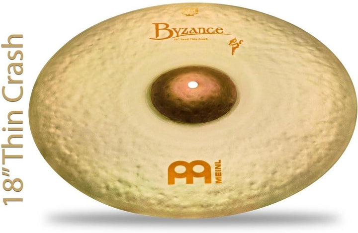 Meinl Cymbals Byzance Vintage Benny Greb Sand Schlagzeug Becken Set 14-20 Zoll (Video) Box Pack (35,