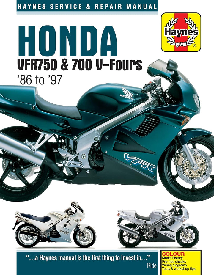 Honda VFR750 &amp; 700 V-Fours (86 - 97) Haynes Repair Manual: 86-97 (Haynes Service &amp; Repair Manual)
