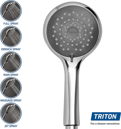 Triton Deluxe Duscharmatur, verchromt